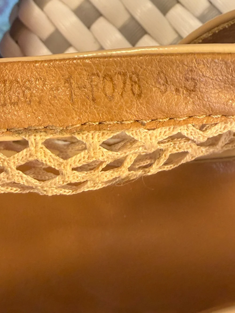 Women's Tan Mesh Mary Jane Flats